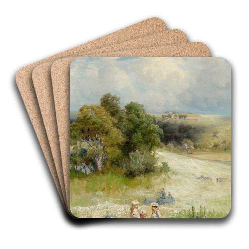 Flower Picking by Hamilton Hamilton Art Drink Coaster set