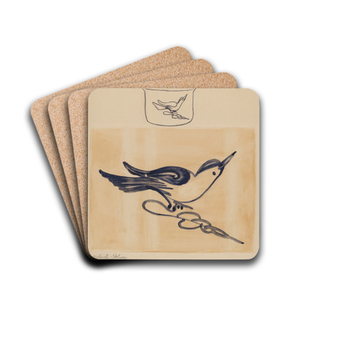 Crock by Yolande Delasser Drink Coasters - set of 4 Crock by Yolande Delasser Drink Coasters - set of 4