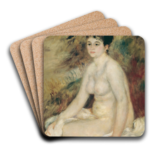 Nach dem Bade by Pierre-Auguste Renoir Art Drink Coaster set