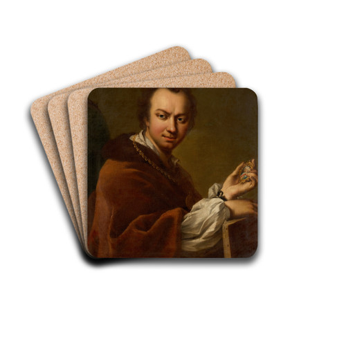 Selbstbildnis by Martin van Meytens Drink Coasters - set of 4