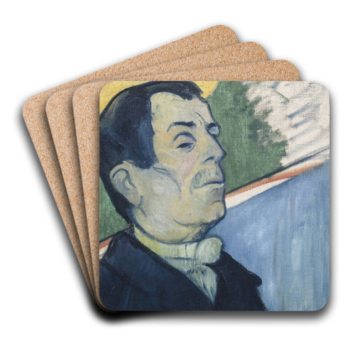 Portrait of a man by Paul Gauguin Art Drink Coaster set