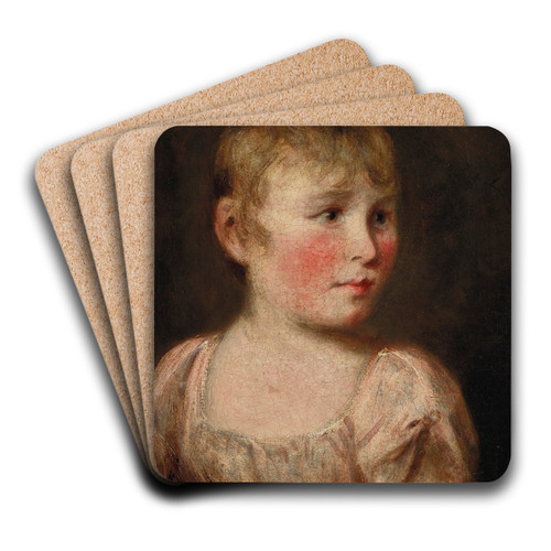 Portrait of Eliza Lewis by John Constable Art Drink Coaster set