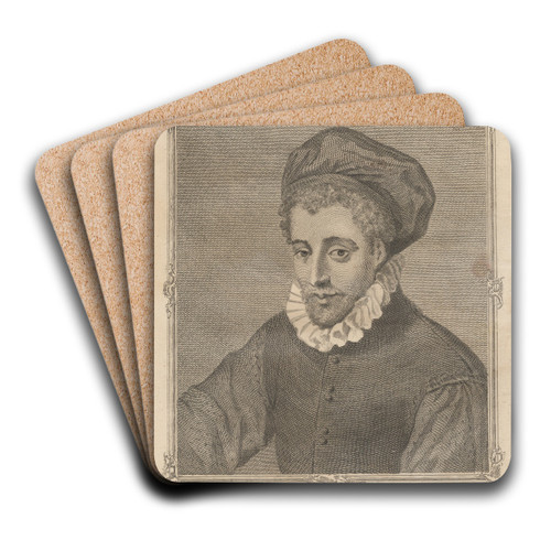 Frederick Zucchero by Alexander Bannerman Art Drink Coaster set