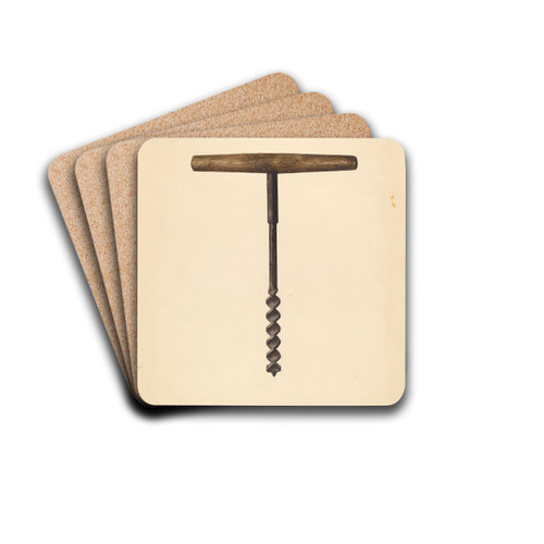 Auger by Alfonso Moreno Drink Coasters - set of 4 Auger by Alfonso Moreno Drink Coasters - set of 4