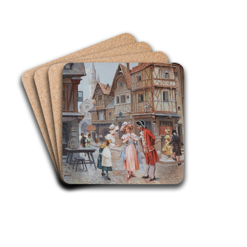 The little dove by Mariano Alonso-Prez Drink Coasters - set of 4