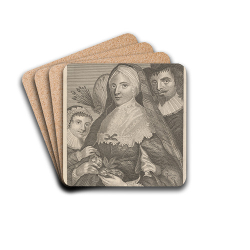 George Jamesone by Alexander Bannerman Drink Coasters - set of 4 George Jamesone by Alexander Bannerman Drink Coasters - set of 4