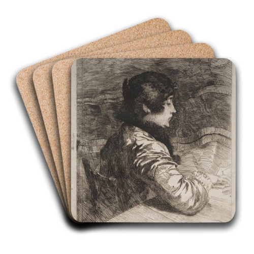 Madame Besnard by Albert Besnard Art Drink Coaster set