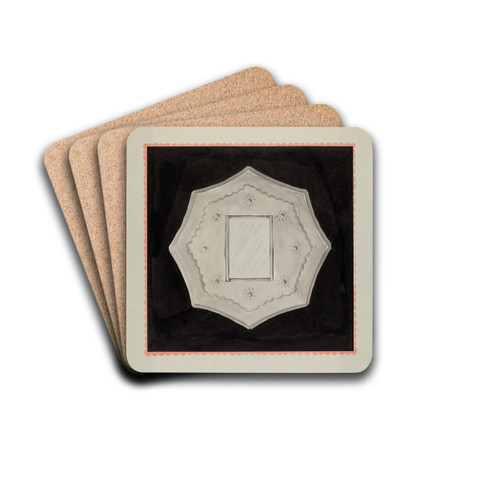 Small Tin Framed Mirror by Majel G. Claflin Drink Coasters - set of 4 Small Tin Framed Mirror by Majel G. Claflin Drink Coasters - set of 4