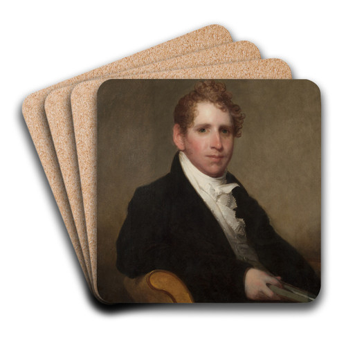 Dr. James Stuart by Gilbert Stuart Art Drink Coaster set