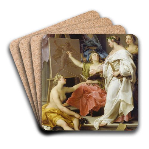 Allegory of the Arts by Pompeo Batoni Art Drink Coaster set