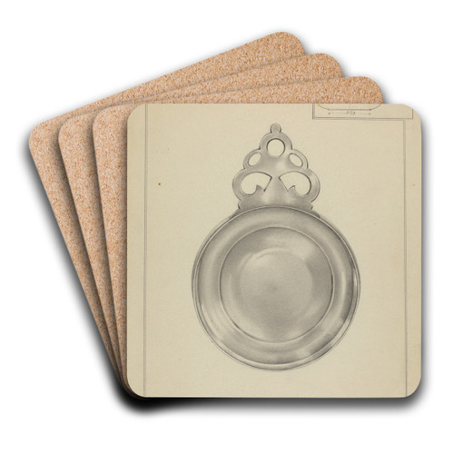 Silver Porringer by Horace Reina Art Drink Coaster set