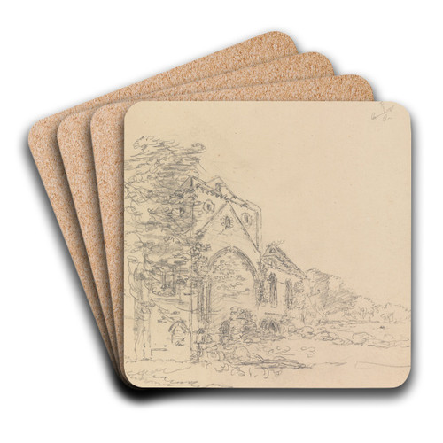 Pluscarden Abbey, Scotland by James Moore Art Drink Coaster set