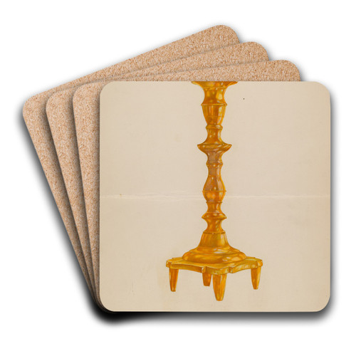 Candlestick by American 20th Century Art Drink Coaster set