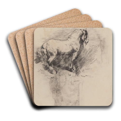 Stallion by James Ensor Art Drink Coaster set