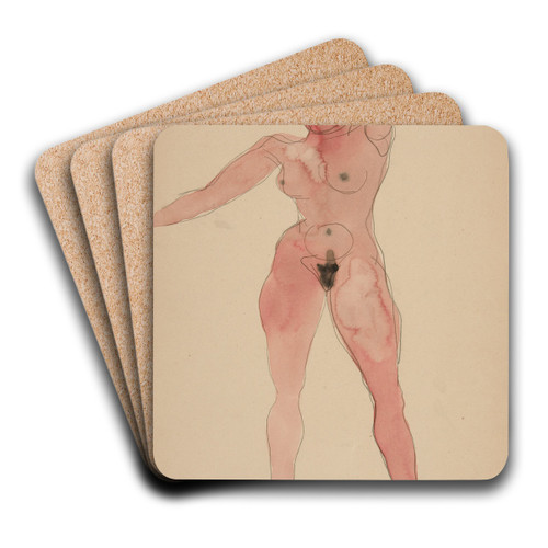 FemaleNude by Charles Demuth Art Drink Coaster set
