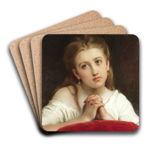 Les prires by Lon-Jean-Basile Perrault Art Drink Coaster set