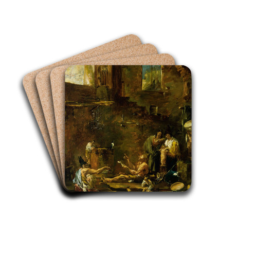 Singing Birds by Alessandro Magnasco Drink Coasters - set of 4