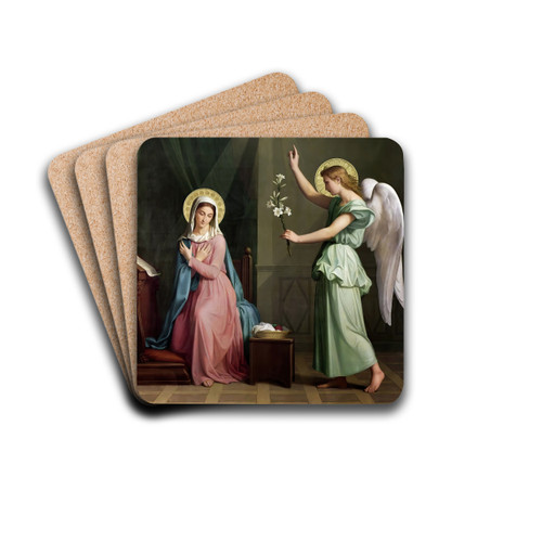 Annunciazione by Pierre-Auguste Pichon Drink Coasters - set of 4 Annunciazione by Pierre-Auguste Pichon Drink Coasters - set of 4