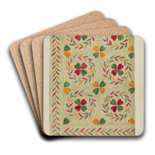 Bedspread by Mary Berner Art Drink Coaster set Bedspread by Mary Berner Art Drink Coaster set