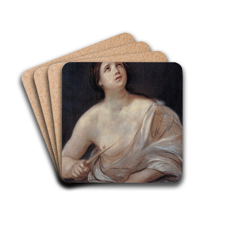 Lucretia by Guido Reni Drink Coasters - set of 4