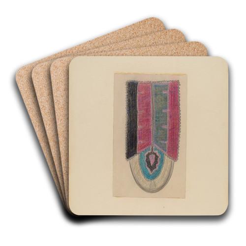 Moccasin Beadwork by Melita Hofmann Art Drink Coaster set