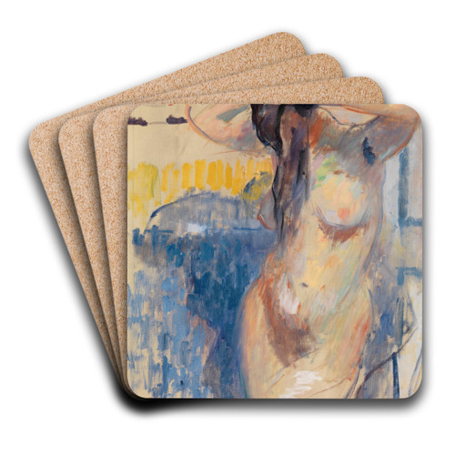 Nude Study by Rik Wouters Art Drink Coaster set Nude Study by Rik Wouters Art Drink Coaster set