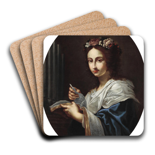 Santa Cecilia by Cesare Dandini Art Drink Coaster set
