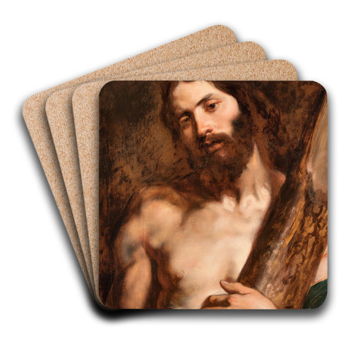 Christ Carrying The Cross by Anthony van Dyck Art Drink Coaster set