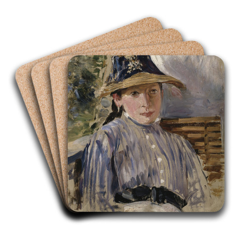 Girl in Blue by Ernst Josephson Art Drink Coaster set