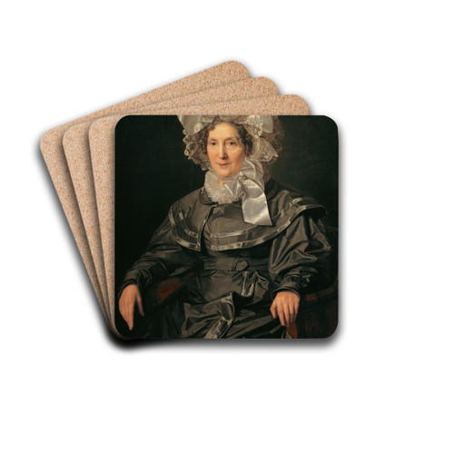 Elisabeth Waldmller, die Mutter des Knstlers by Ferdinand Georg Waldmller Drink Coasters - set of 4