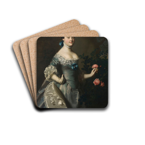 Hannah Loring by John Singleton Copley Drink Coasters - set of 4