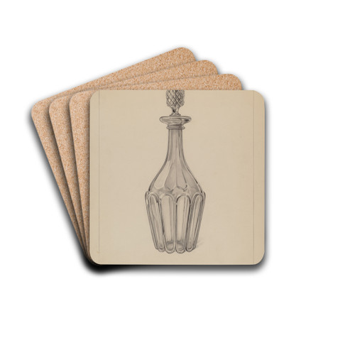 Glass Wine Decanter by Erwin Schwabe Drink Coasters - set of 4