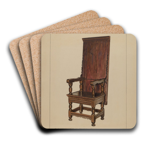 Chair-table by M. Rosenshield-von-Paulin Art Drink Coaster set