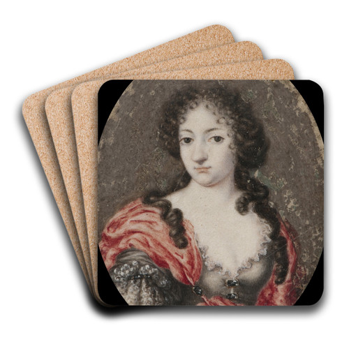 Self-portrait by Ulrika Eleonora of Denmark Art Drink Coaster set