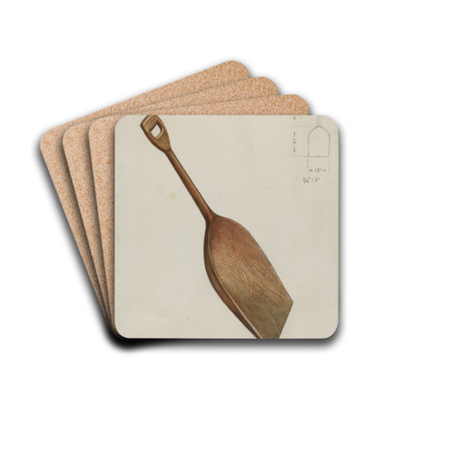 Grain Scoop by Hugh Clarke Drink Coasters - set of 4