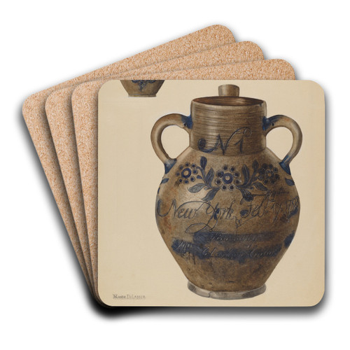 Water Jug by Yolande Delasser Art Drink Coaster set