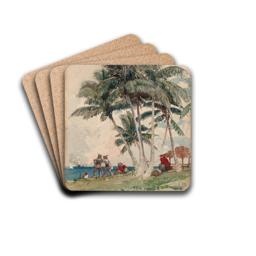 The Buccaneers by Winslow Homer Drink Coasters - set of 4 The Buccaneers by Winslow Homer Drink Coasters - set of 4