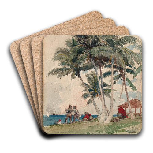The Buccaneers by Winslow Homer Art Drink Coaster set The Buccaneers by Winslow Homer Art Drink Coaster set