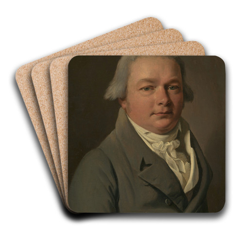 Portrait of a Man by Louis Lopold Boilly Art Drink Coaster set