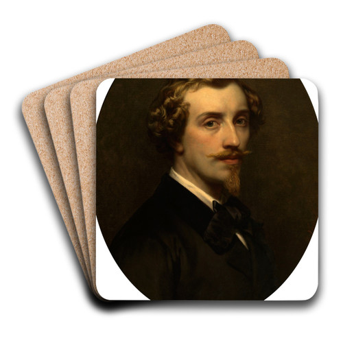 Self Portrait by Jozef Van Lerius Art Drink Coaster set