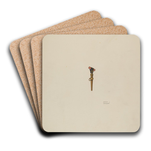 Watch Key by Harry Grossen Art Drink Coaster set Watch Key by Harry Grossen Art Drink Coaster set