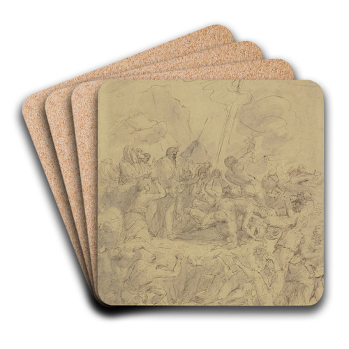Mose und die eherne Schlange by Raymond Lafage Art Drink Coaster set