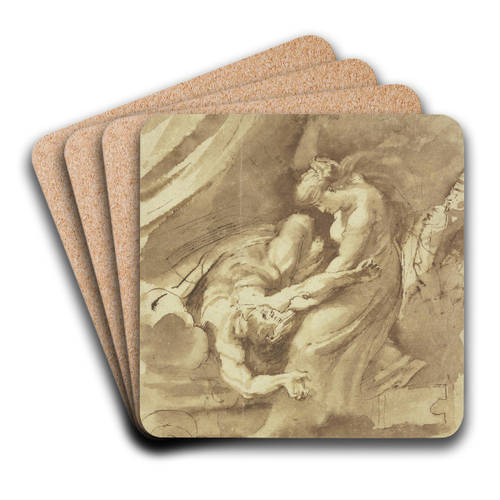 Judith Beheading Holofernes by Peter Paul Rubens Art Drink Coaster set