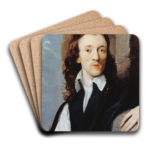 Portrait of a Man by Isaac Fuller Art Drink Coaster set Portrait of a Man by Isaac Fuller Art Drink Coaster set