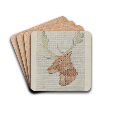 Afghan by Ethel Dougan Drink Coasters - set of 4