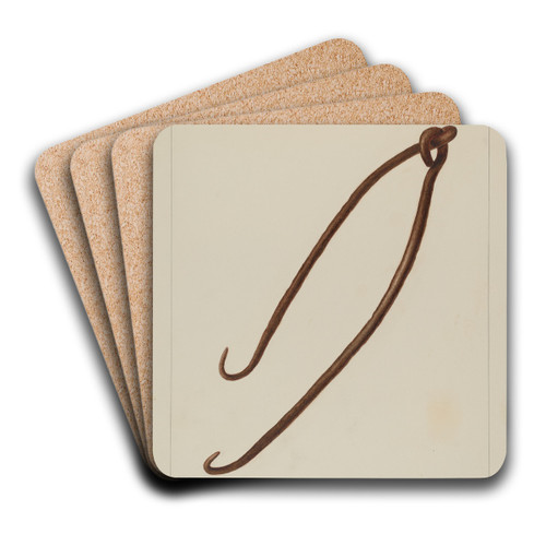 Wrought Iron Pot Hooks by Fred Hassebrock Art Drink Coaster set Wrought Iron Pot Hooks by Fred Hassebrock Art Drink Coaster set