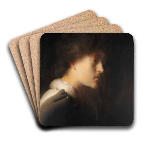 Self-portrait by Jan Lievens Art Drink Coaster set