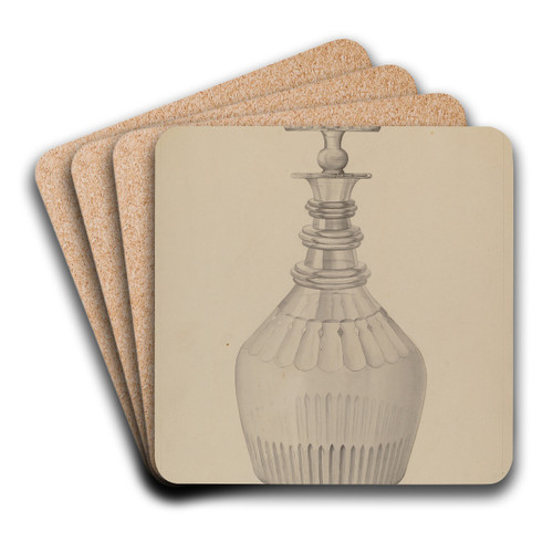 Carafe by Samuel O. Klein Art Drink Coaster set