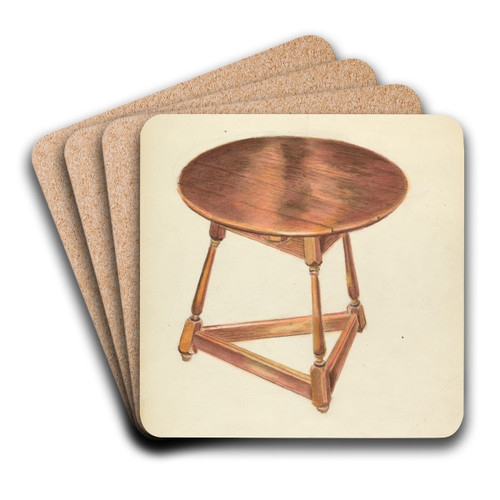 Table by Harry Eisman Art Drink Coaster set