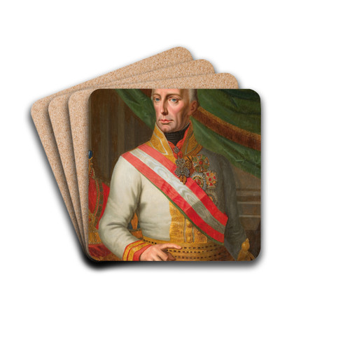 Kaiser Franz I. (II.) von sterreich by Johann Nepomuk Hchle Drink Coasters - set of 4 Kaiser Franz I. (II.) von sterreich by Johann Nepomuk Hchle Drink Coasters - set of 4